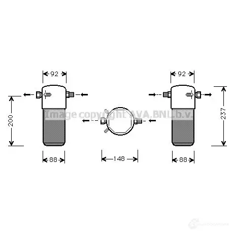 Радиатор охлаждения двигателя PRASCO P6DH9O B rt2416 2603747 4045385105366