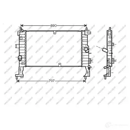 Радиатор охлаждения двигателя PRASCO 9YNAJQ 9 OP350R002 1437653930 изображение 0