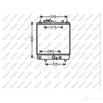 Радиатор охлаждения двигателя PRASCO A WDC5S OP304R004 1437650393 изображение 0