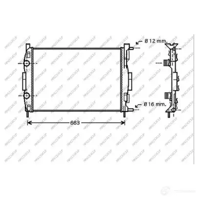 Радиатор охлаждения двигателя PRASCO 1437690277 111 ZUV8 RN032R007 изображение 0
