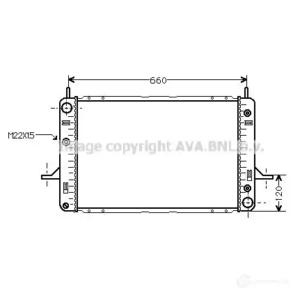 Радиатор охлаждения двигателя PRASCO TATTH Z 4045385019151 fd2121 2582840