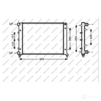 Радиатор охлаждения двигателя PRASCO PV35 6F 1437690320 aa340r001