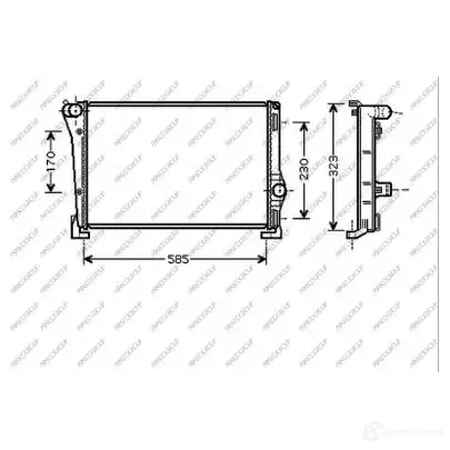 Радиатор охлаждения двигателя PRASCO P5R7 D9 FT133R008 1437690333