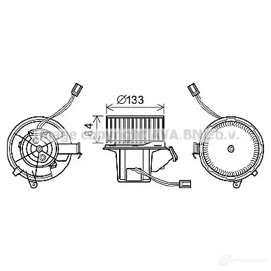 Радиатор охлаждения двигателя PRASCO 1T FQ2 2610540 vw2040 4045385045518 изображение 0