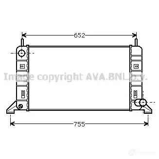 Радиатор охлаждения двигателя PRASCO HGW ECC8 4045385018772 fd2078 2582815