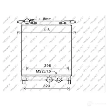 Радиатор охлаждения двигателя PRASCO SK201R001 Y 2RS3 1437690425