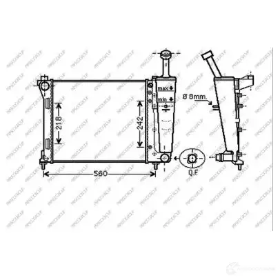 Радиатор охлаждения двигателя PRASCO LA004R002 1437690340 C 6M26