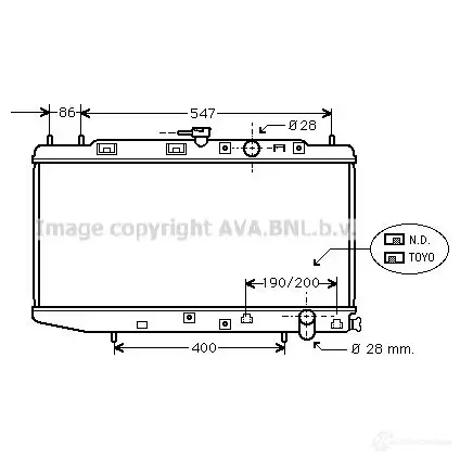 Радиатор охлаждения двигателя PRASCO fda2149 4045385096930 96BUL1 Z 2584373