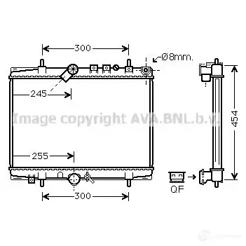 Радиатор охлаждения двигателя PRASCO 2596197 ME0 27R013 msa2288 U67XC