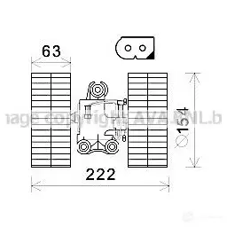 Радиатор охлаждения двигателя PRASCO vw2045 2610545 4045385045563 X5VI LMX изображение 0