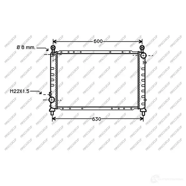 Радиатор охлаждения двигателя PRASCO B 9KXIF7 aa070r002 1437690500