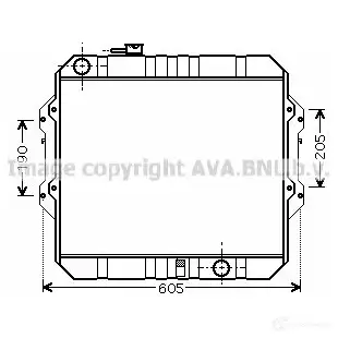 Радиатор охлаждения двигателя PRASCO OP41 0R008 2598507 P3PVZV ola2482