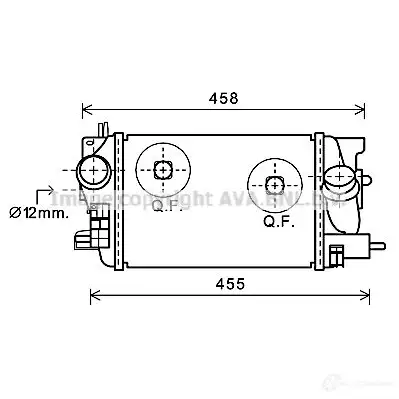 Радиатор охлаждения двигателя PRASCO 2595795 0NID 0T 4045385117895 ms2252