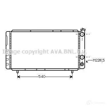 Радиатор охлаждения двигателя PRASCO rt2086 0LT LE 4045385038770 2603619