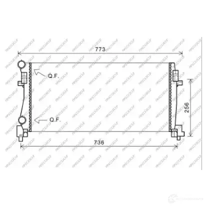 Радиатор охлаждения двигателя PRASCO AD324R003 1437668248 73PY YY