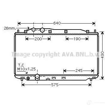 Радиатор охлаждения двигателя PRASCO FD34 4R002 FDATHR8 6268012 fda2442