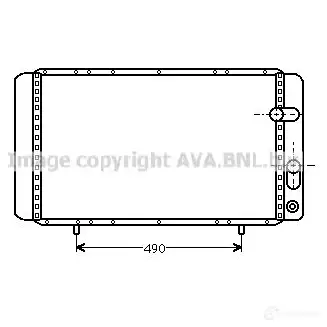 Радиатор охлаждения двигателя PRASCO HIX8ZN O 4045385102044 rta2084 2604062