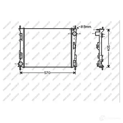 Радиатор охлаждения двигателя PRASCO RN025R010 LNU IVC 1437668883