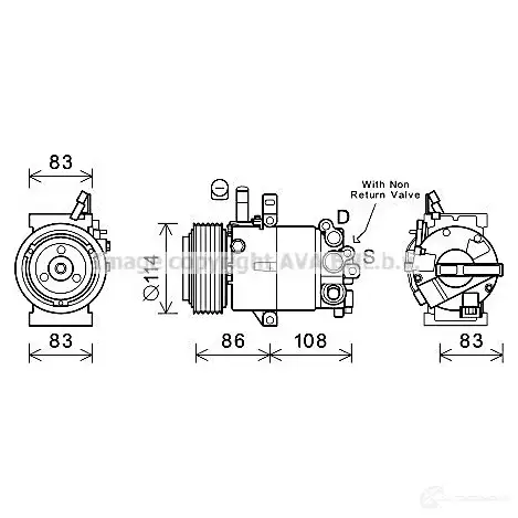 Радиатор охлаждения двигателя PRASCO FT127R 001 8CE2RHX fta2038 2587091
