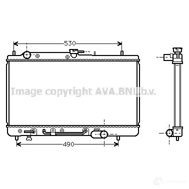 Радиатор охлаждения двигателя PRASCO mza2069 AG BTU 2597804 4045385099665