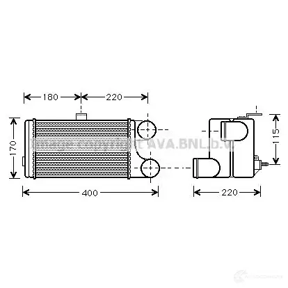 Радиатор охлаждения двигателя PRASCO cn2194 2578863 EZOFLQ4 CI915R01 6