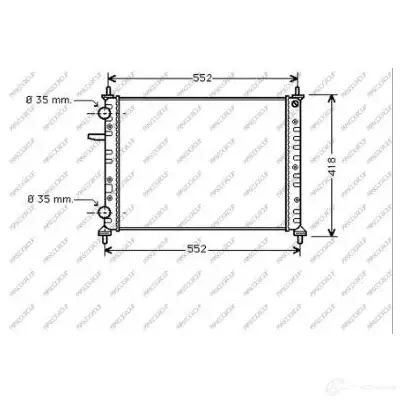 Радиатор охлаждения двигателя PRASCO FT715R003 1437670002 OR GHU