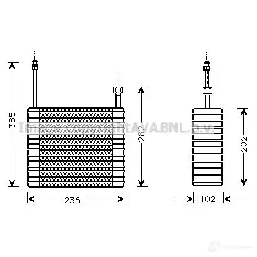Радиатор охлаждения двигателя PRASCO FBV FZ rta2045 2604058 4045385102013