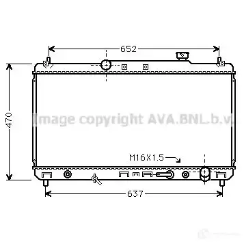 Радиатор охлаждения двигателя PRASCO YZ UFE 2598417 4045385099931 ola2066