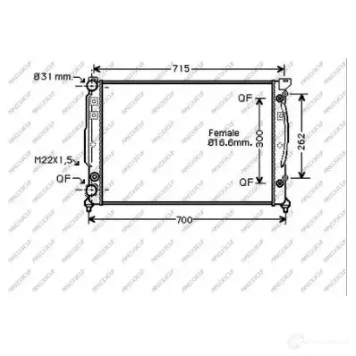 Радиатор охлаждения двигателя PRASCO AD017R003 Y5T R0M 1437691599