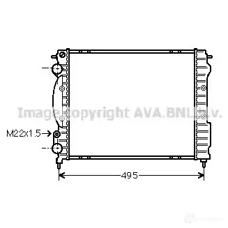 Радиатор охлаждения двигателя PRASCO LC9U67 2604065 rta2129 RN0 23R013
