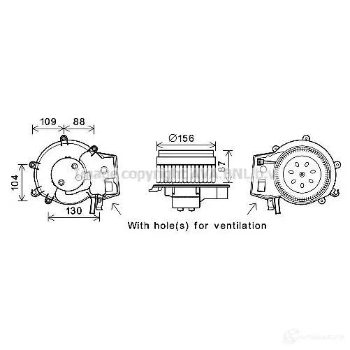Радиатор охлаждения двигателя PRASCO W 8Z3LJP 4045385045488 vw2037 2610537