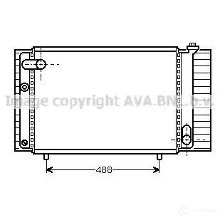 Радиатор охлаждения двигателя PRASCO 59IGK48 ol2054 OP02 3R013 2597901