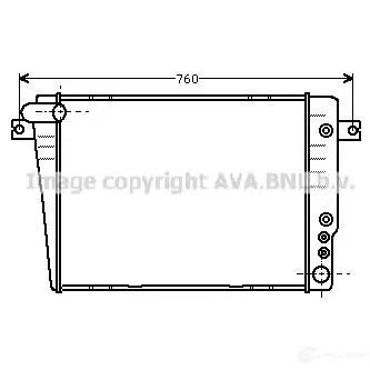 Радиатор охлаждения двигателя PRASCO H RMH69X 4045385005208 2577012 bw2070