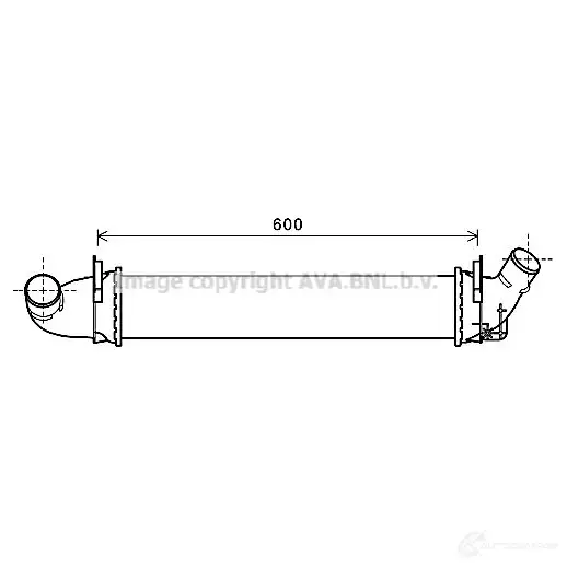 Радиатор охлаждения двигателя PRASCO mz2225 MZ049R0 10 2597320 IDKLWE изображение 0