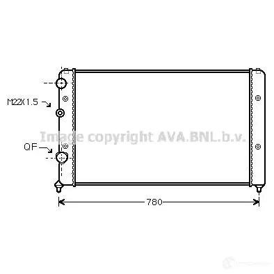 Радиатор охлаждения двигателя PRASCO vna2122 1GS RX 4045385228162 1198256732
