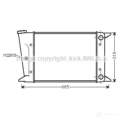 Радиатор охлаждения двигателя PRASCO vn2044 LB1 IBH 4045385224324 1198256038 изображение 0