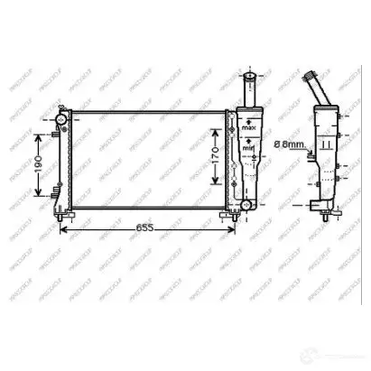 Радиатор охлаждения двигателя PRASCO FT340R006 BCTB YL 1437671405
