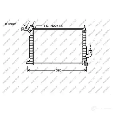 Радиатор охлаждения двигателя PRASCO M SG2M OP052R008 1437693801