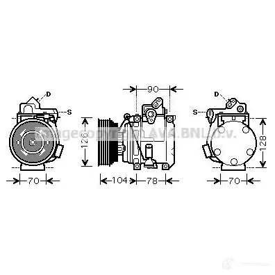 Радиатор охлаждения двигателя PRASCO 2600284 CI520 R005 pe2213 K4V6FH