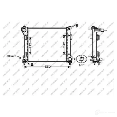 Радиатор охлаждения двигателя PRASCO 6 QVREL LA004R001 1437694488