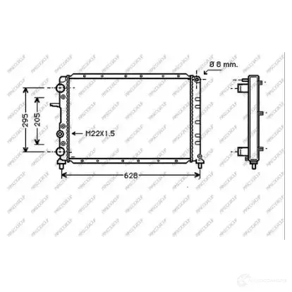 Радиатор охлаждения двигателя PRASCO JBVZD P FT906R006 1437691585