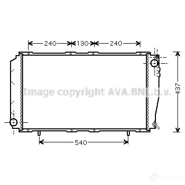 Радиатор охлаждения двигателя PRASCO ol2203 OIM88H OP028R00 5 2598010