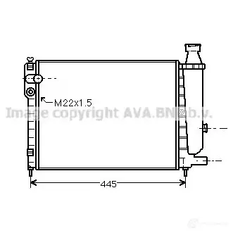 Радиатор охлаждения двигателя PRASCO R9M5U 2579050 CI021R 009 cna2046