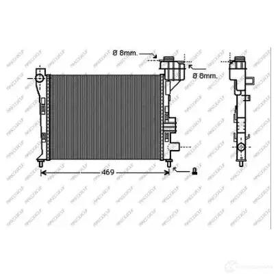 Радиатор охлаждения двигателя PRASCO ME320R001 RIUH H 1437695920