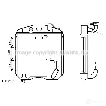 Радиатор охлаждения двигателя PRASCO Z113 Q me2112 4045385025770 2594420