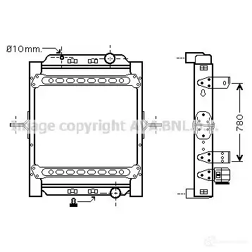Радиатор охлаждения двигателя PRASCO J K76ER 2601926 4045385101696 re2073