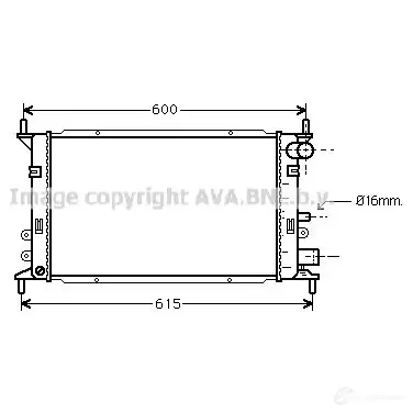 Радиатор охлаждения двигателя PRASCO fd2148 UJ NSZ6 2582856 4045385019403