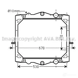 Радиатор охлаждения двигателя PRASCO 4045385105793 df2039 MSD IF 2579790 изображение 0