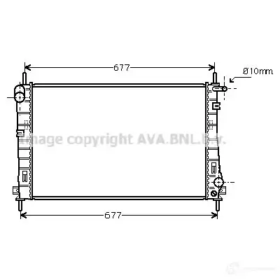 Радиатор охлаждения двигателя PRASCO fda2336 2584401 61BDKE FD1 07R002