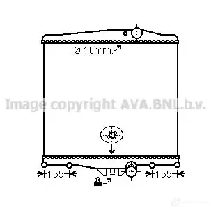 Радиатор охлаждения двигателя PRASCO 4045385179701 vl2041n 1424652390 GK 92R03